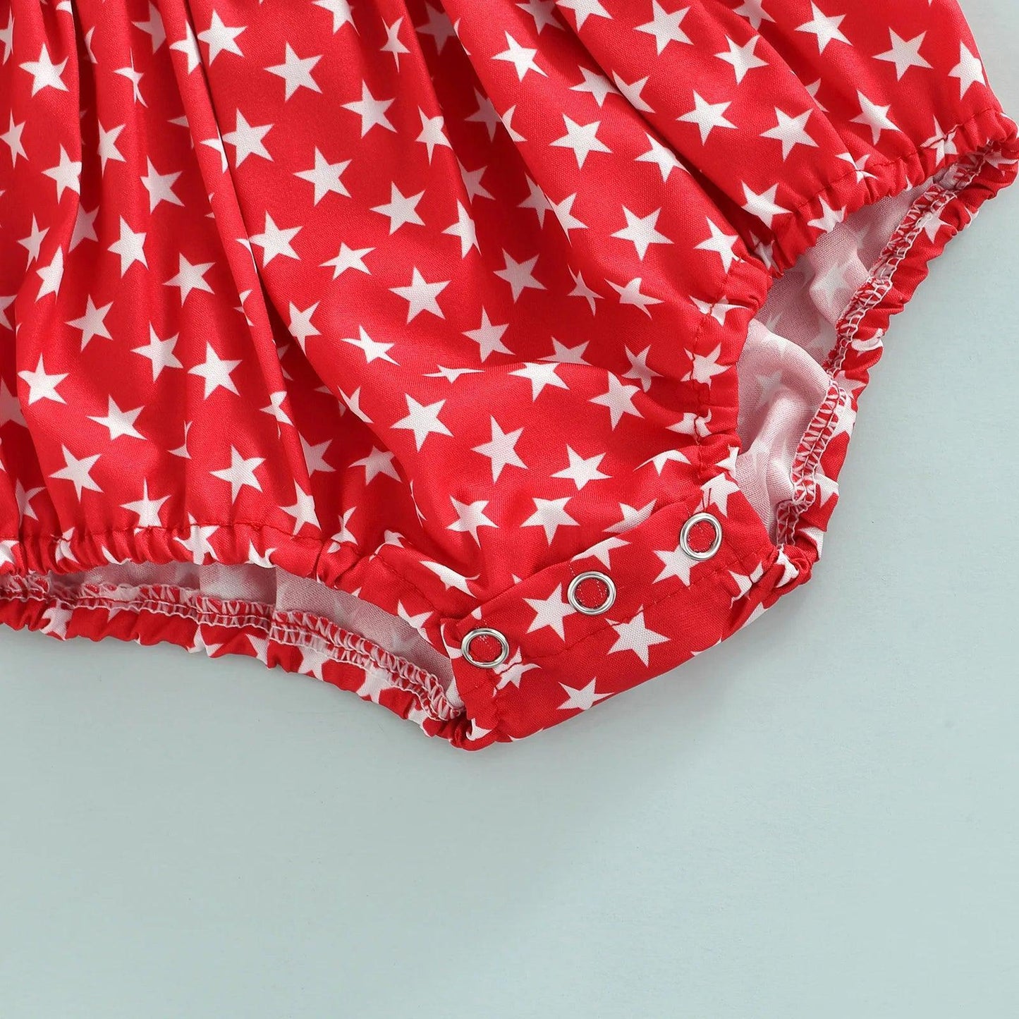 stars + stripes ruffled set - basil boutique