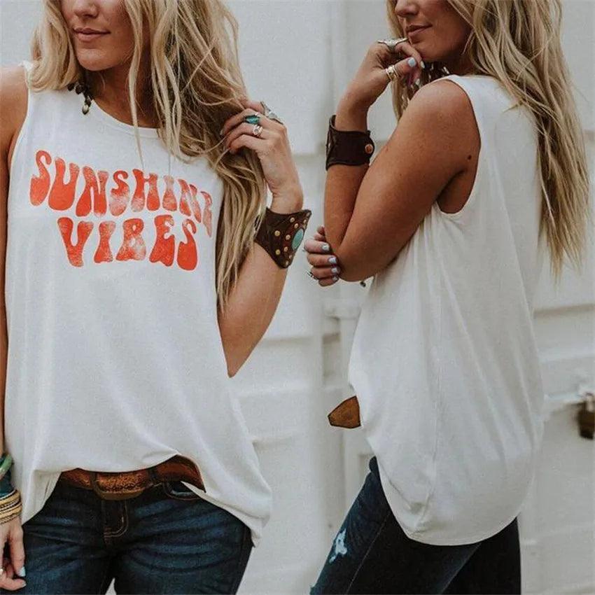 sunshine vibes tank top - basil boutique