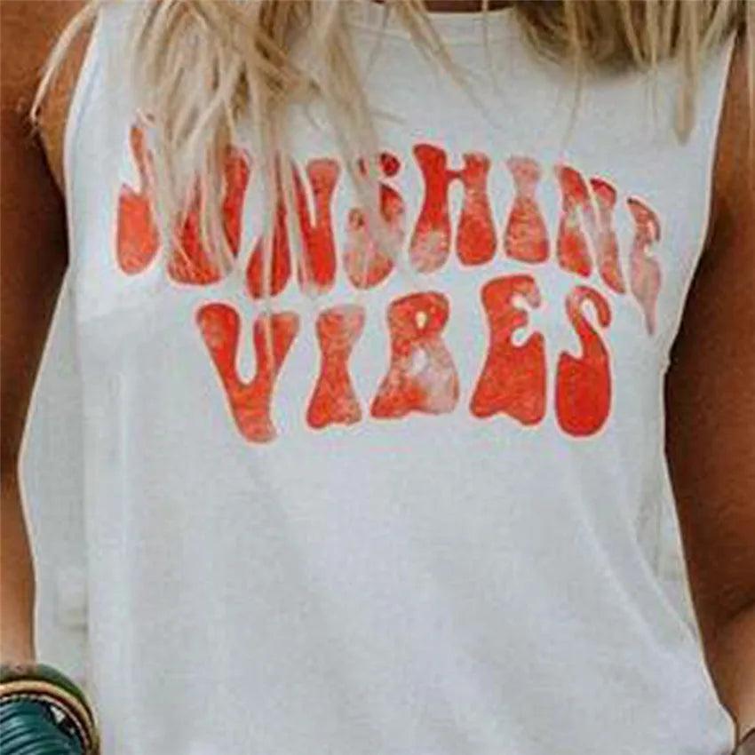 sunshine vibes tank top - basil boutique