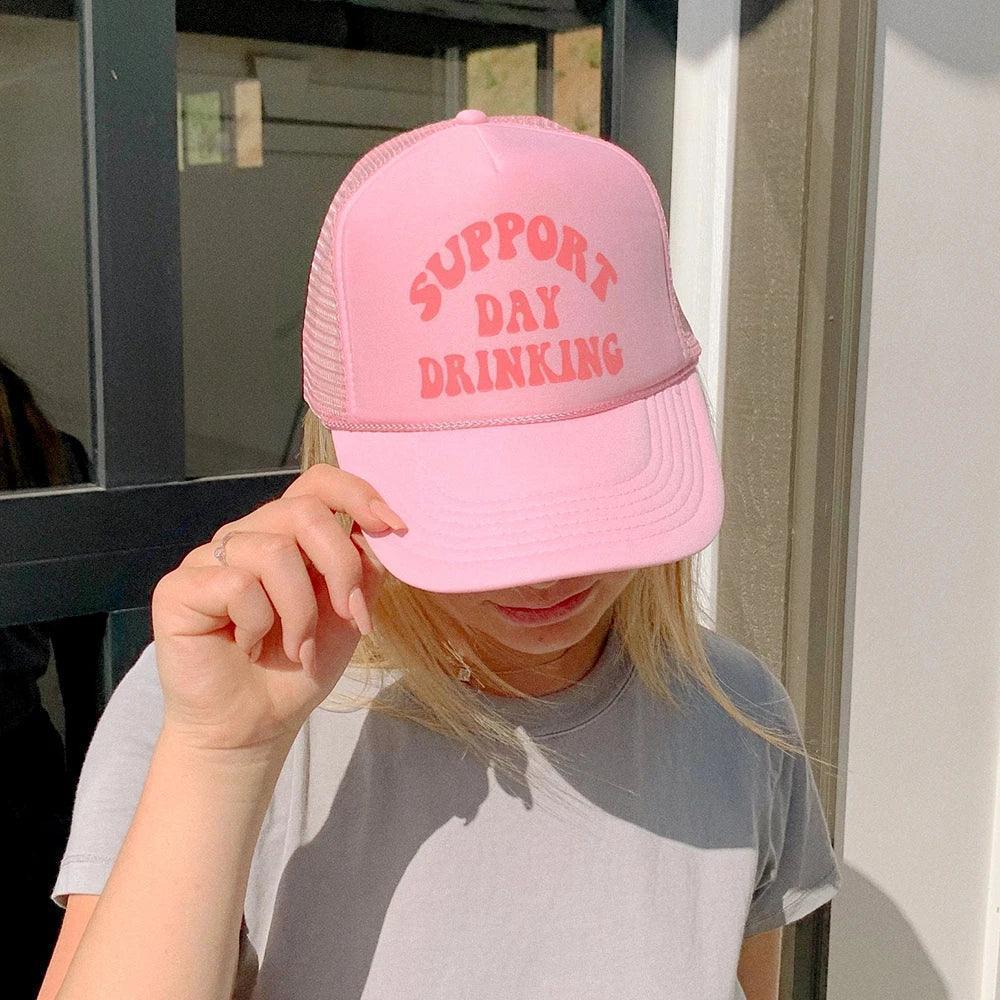 support day drinking trucker hat - basil boutique