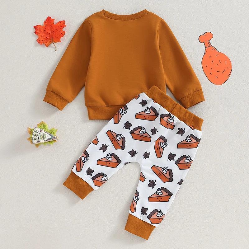 sweeter than pumpkin pie kids crew sweatshirt - basil boutique