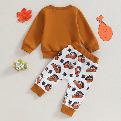 sweeter than pumpkin pie kids crew sweatshirt - basil boutique