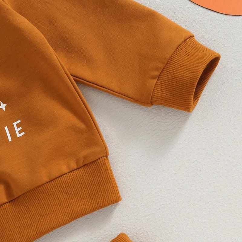 sweeter than pumpkin pie kids crew sweatshirt - basil boutique