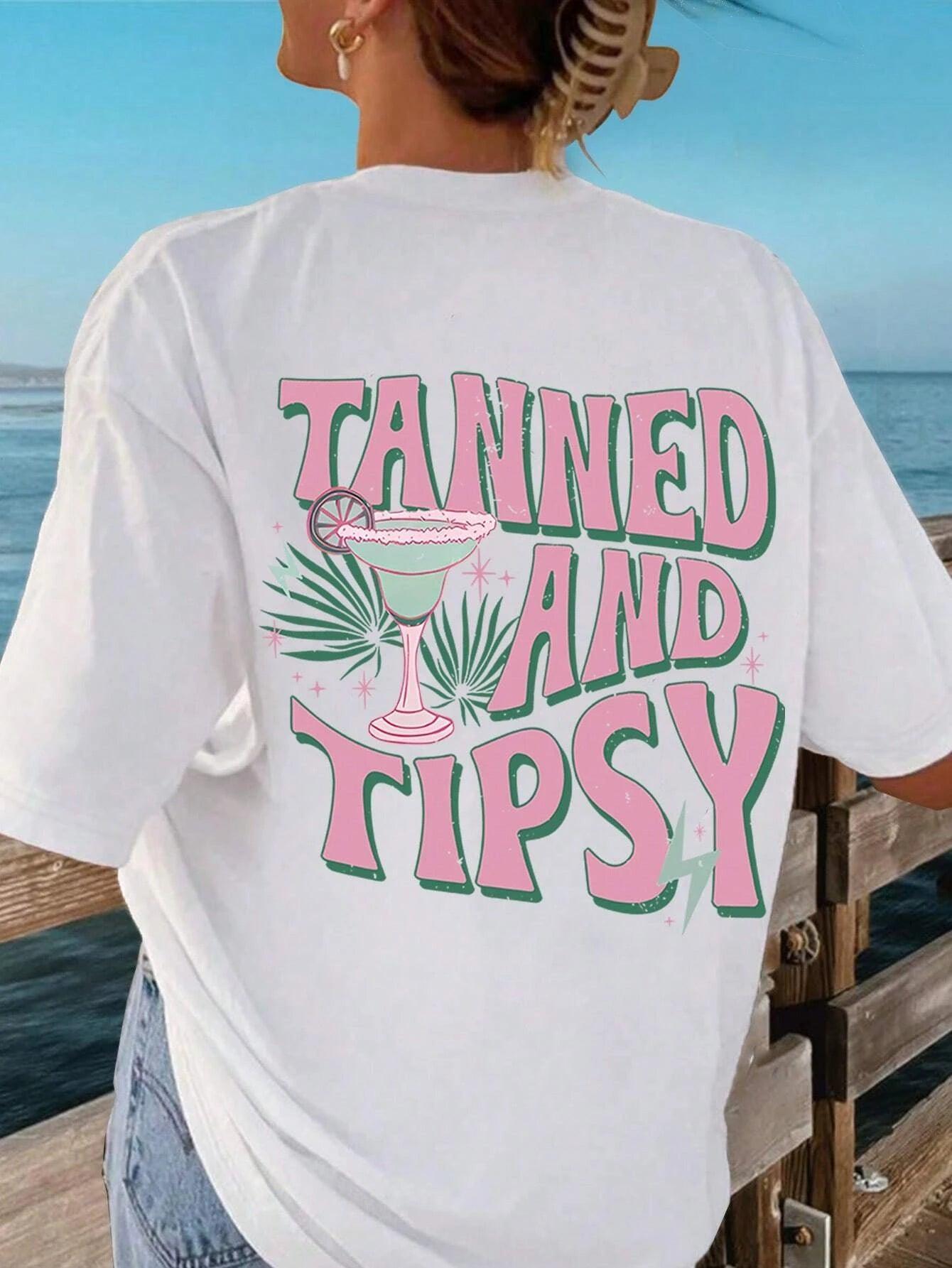 tanned + tipsy t-shirt - basil boutique