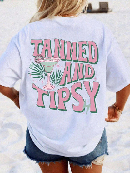 tanned + tipsy t-shirt - basil boutique