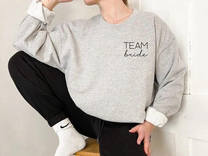 team bride crew sweatshirt - basil boutique