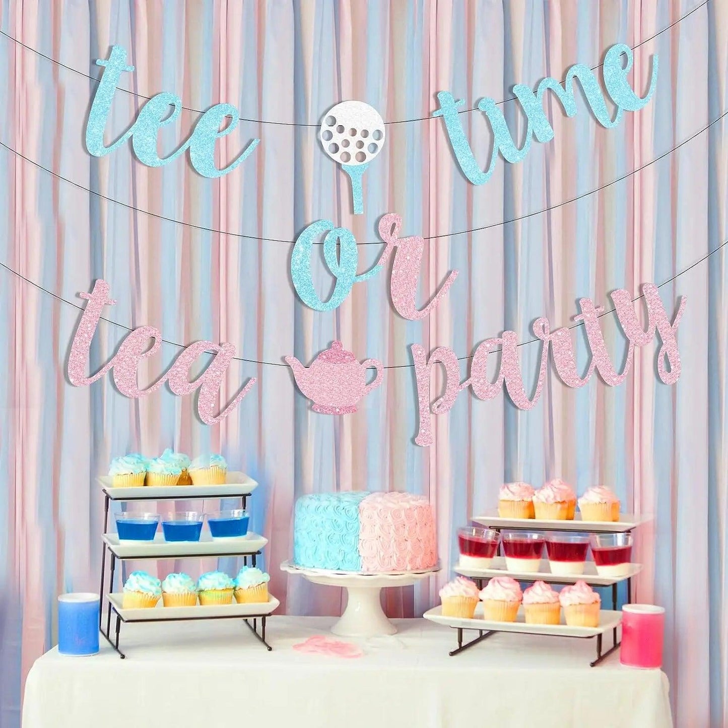 tee time or tea party banner - basil boutique