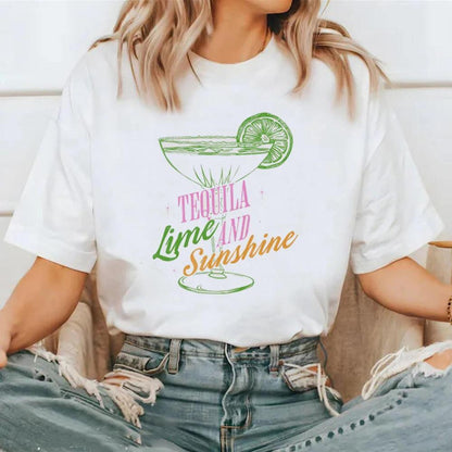 tequila, lime, + sunshine t-shirt - basil boutique