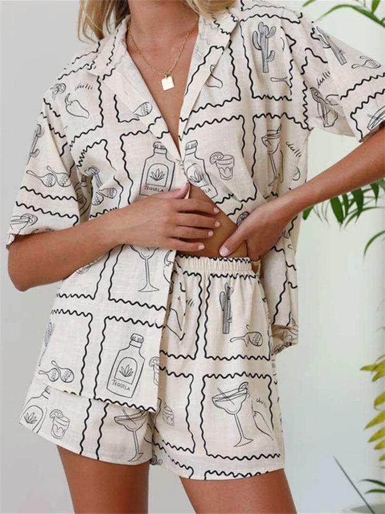 tequila lover pajamas - basil boutique