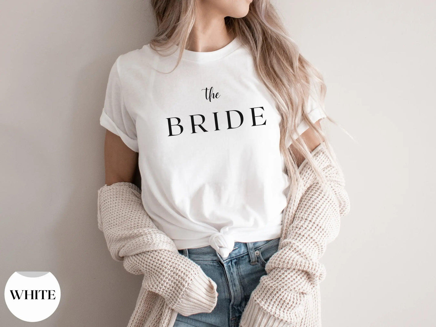 the bride + crew t-shirts - basil boutique