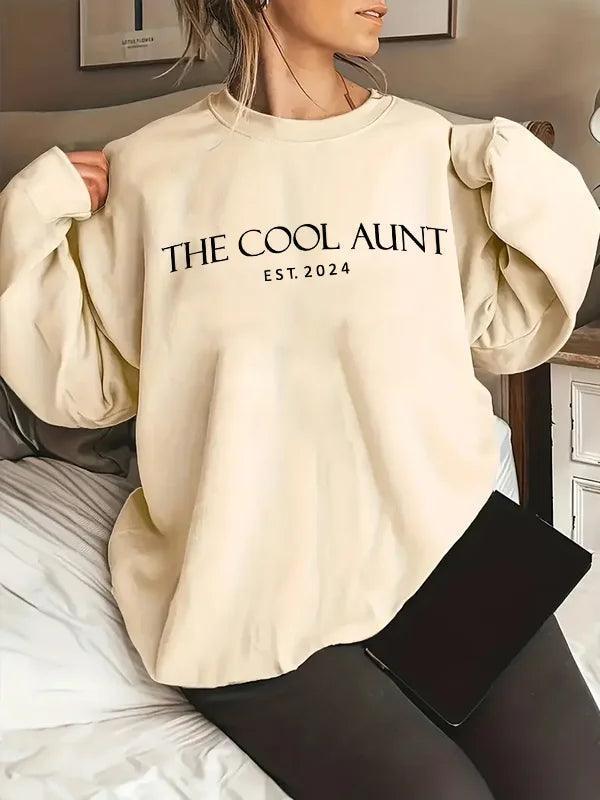 the cool aunt crew sweatshirt - basil boutique