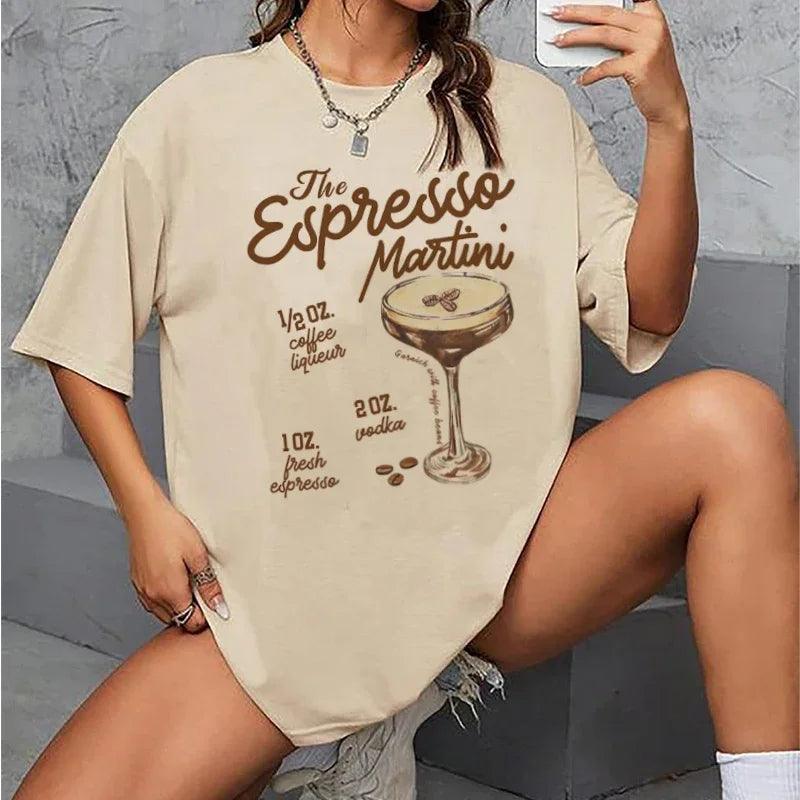 the espresso martini vintage t-shirt - basil boutique