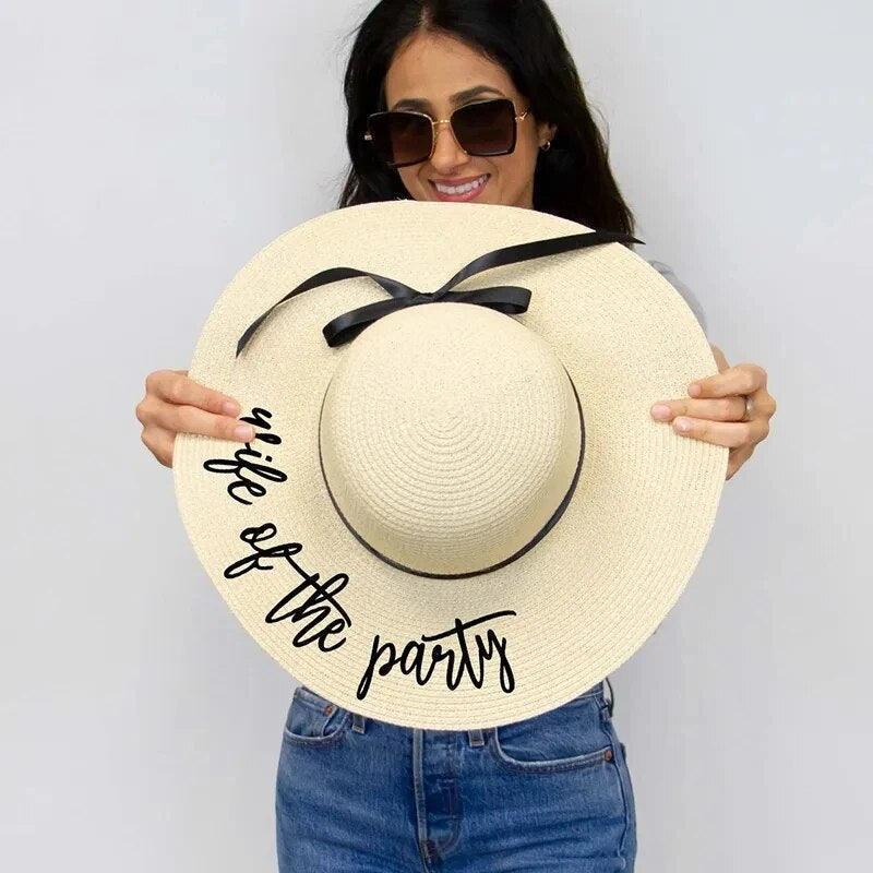 the party/wife of the party floppy hat - basil boutique