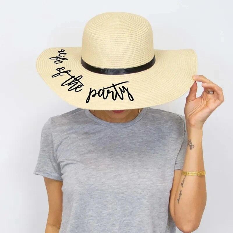 the party/wife of the party floppy hat - basil boutique