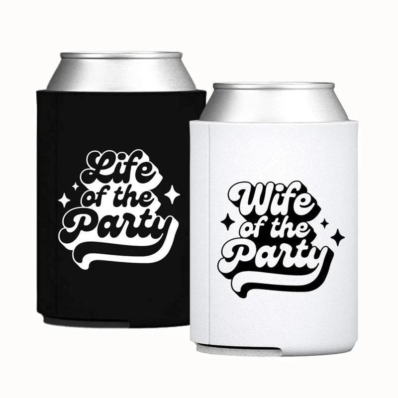 the party retro koozies - basil boutique