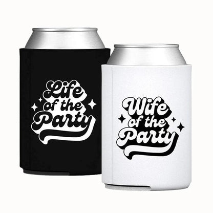 the party retro koozies - basil boutique