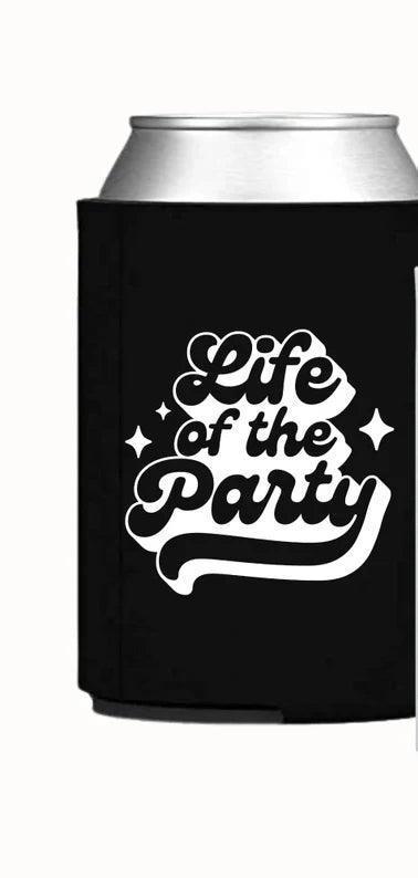 the party retro koozies - basil boutique