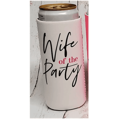 the party slim-fit koozies - basil boutique