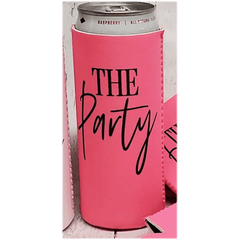 the party slim-fit koozies - basil boutique