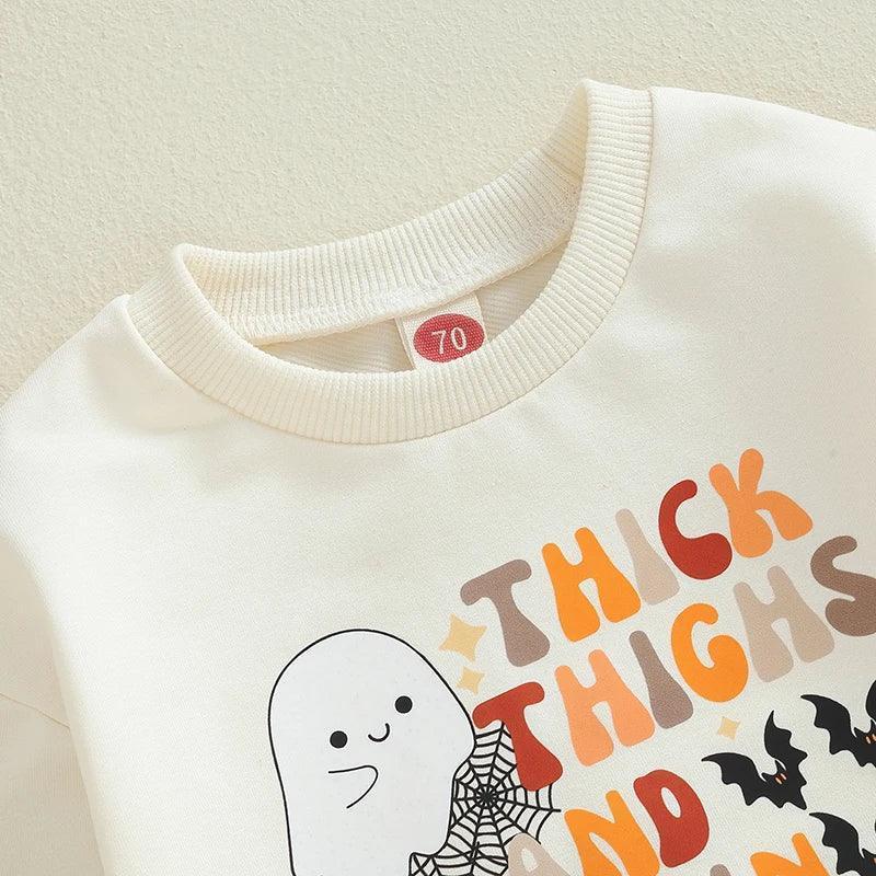 thich thighs + pumpkin vibes onesie - basil boutique