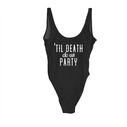 'til death one-piece swimsuits - basil boutique