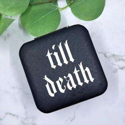 till death black jewelry box - basil boutique