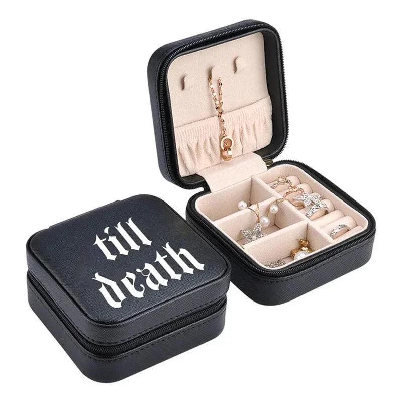 till death black jewelry box - basil boutique