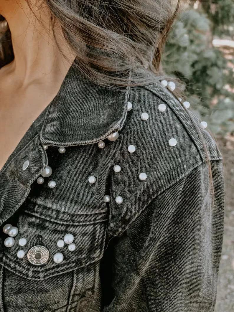 till death do us part vintage denim jacket - basil boutique