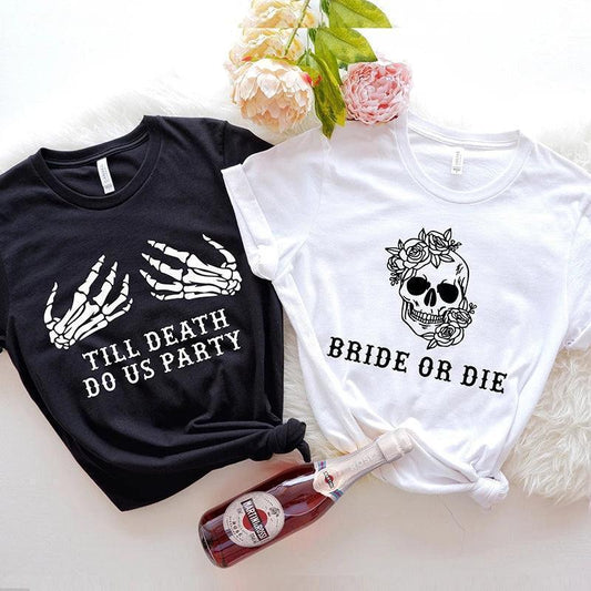 'till death do us party t-shirts - basil boutique