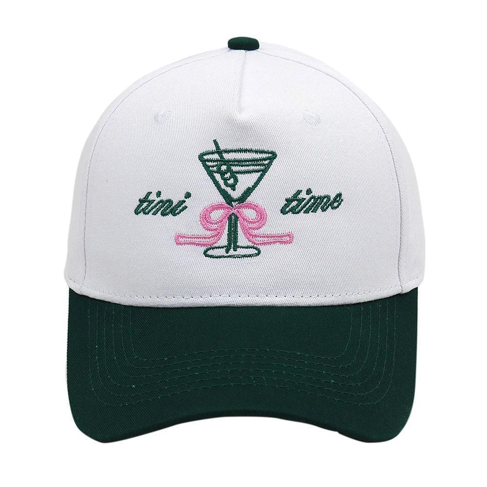 tini time emrboidered baseball hat - basil boutique