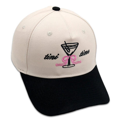 tini time emrboidered baseball hat - basil boutique