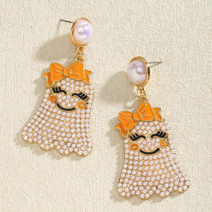 trick-or-treat beaded earrings - basil boutique