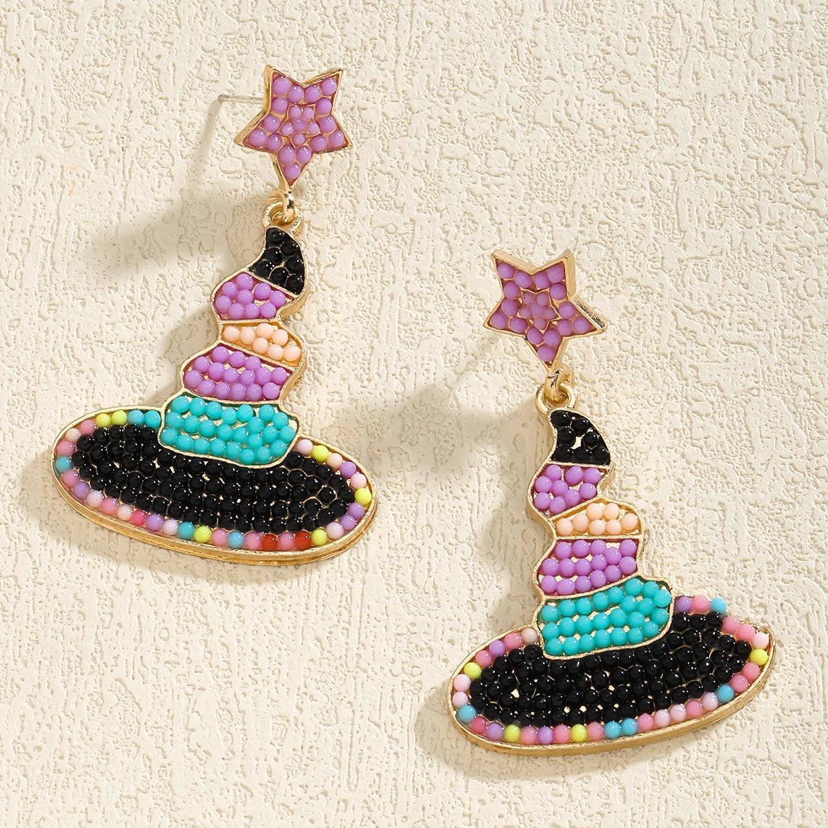 trick-or-treat beaded earrings - basil boutique