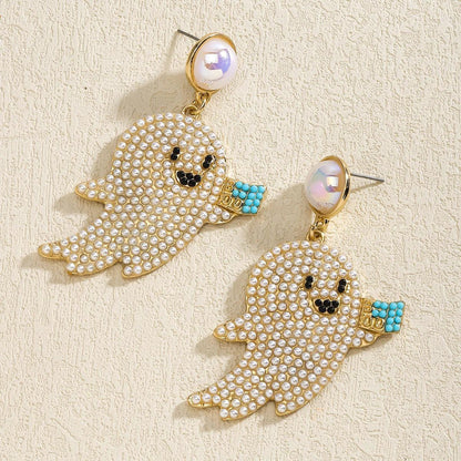 trick-or-treat beaded earrings - basil boutique