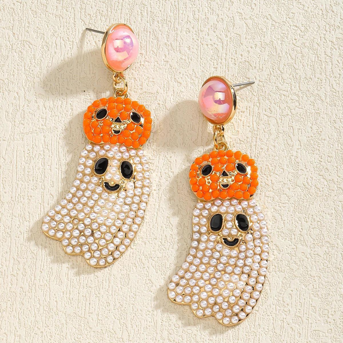 trick-or-treat beaded earrings - basil boutique