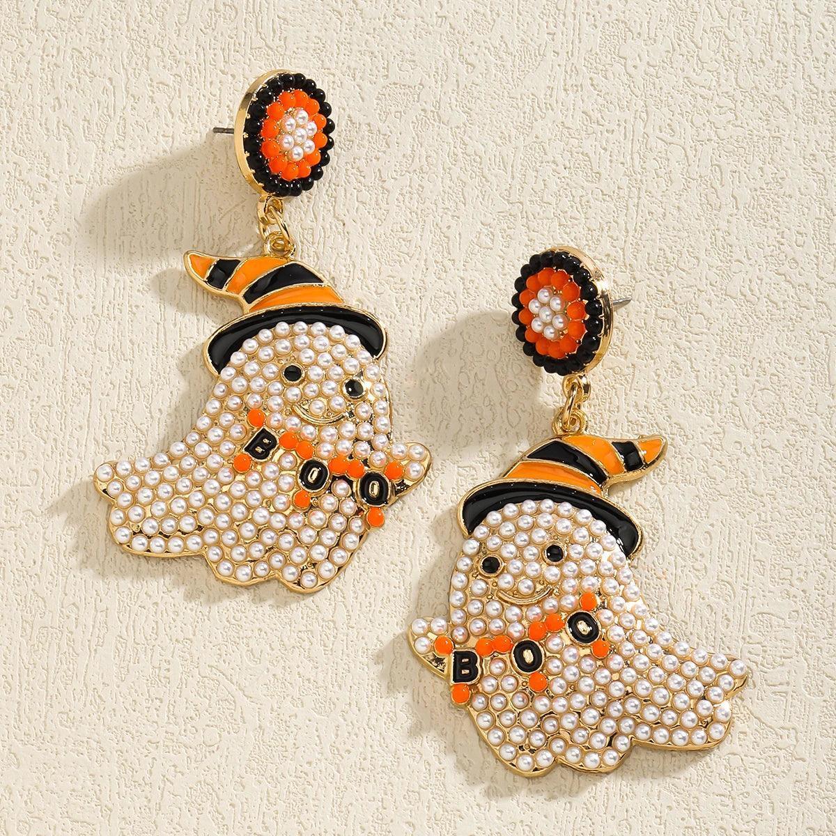 trick-or-treat beaded earrings - basil boutique