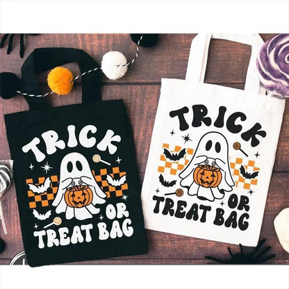 trick-or-treat tote bag - basil boutique