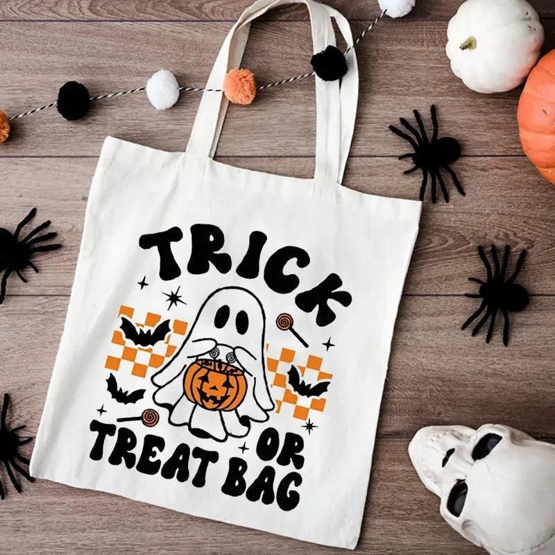 trick-or-treat tote bag - basil boutique