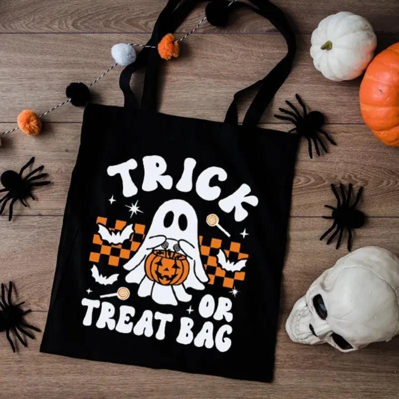 trick-or-treat tote bag - basil boutique