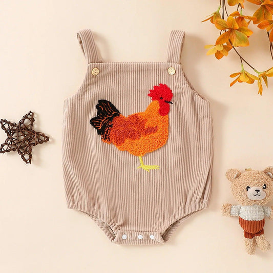 turkey fuzzy onesie - basil boutique