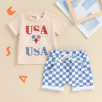 usa checkered outfits - basil boutique