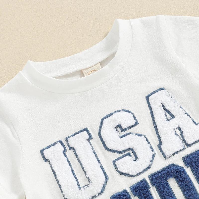 usa dude little ones outfit - basil boutique