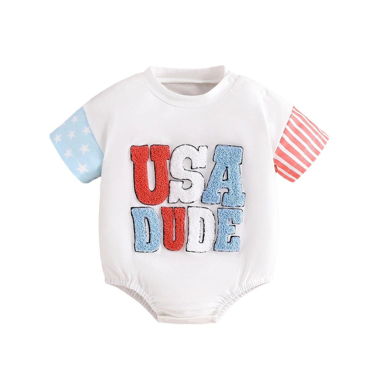 usa dude onesie - basil boutique