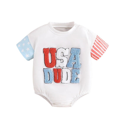 usa dude onesie - basil boutique