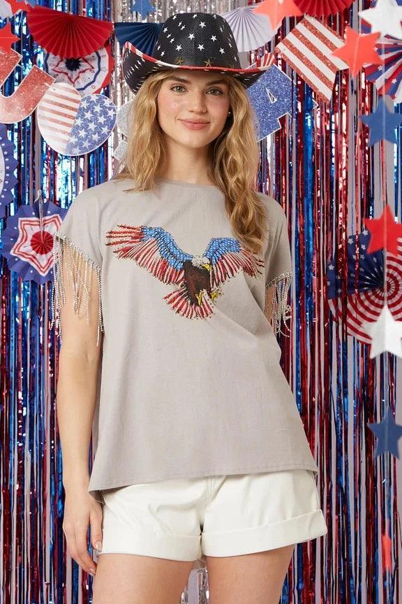 usa eagle t-shirts - basil boutique