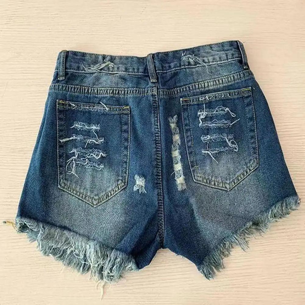 usa high waisted denim shorts - basil boutique