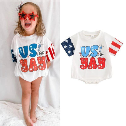 usa of yay onesie - basil boutique