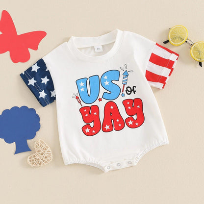 usa of yay onesie - basil boutique