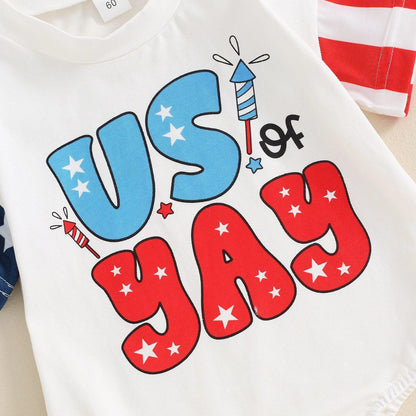 usa of yay onesie - basil boutique