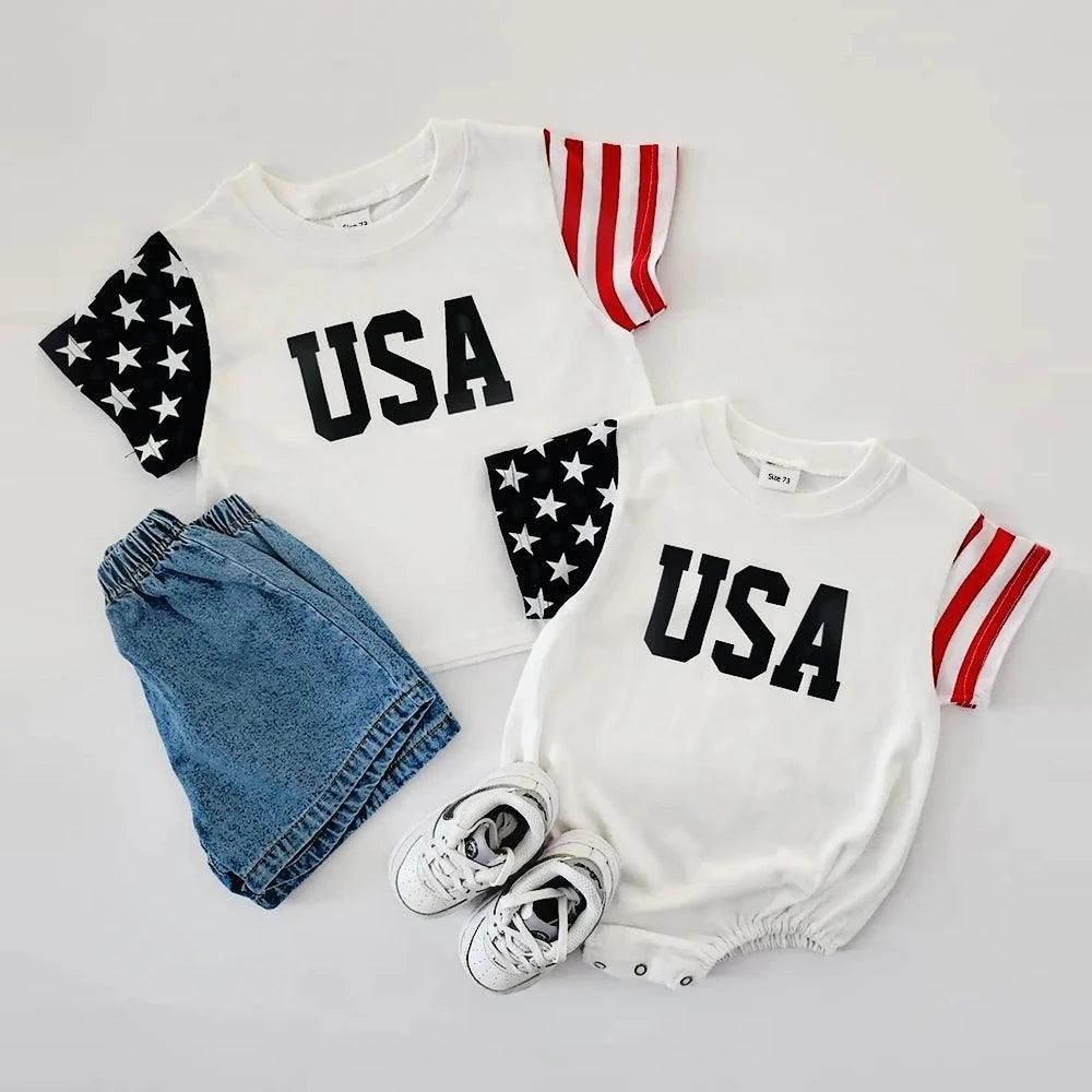 usa onesies - basil boutique